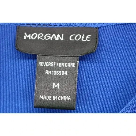 Morgan Cole Women's Cobalt Pant Suit-Medium-Liquid Knit-Sequins - Picture 5 of 12